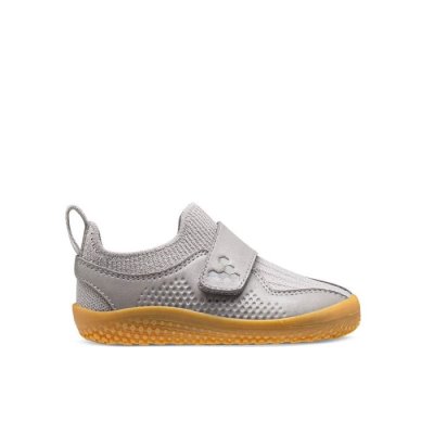 Vivobarefoot Toddlers's Primus Knit II Sport Shoes - Grey USA [XNW532174]